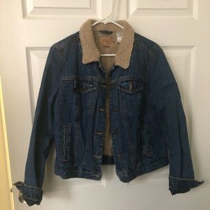 Schmidt Workwear Sherpa Lined Denim Jacket- Women’s Large